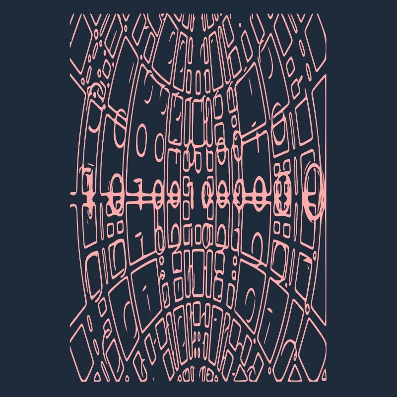 Code binaire Abstrait (rose)