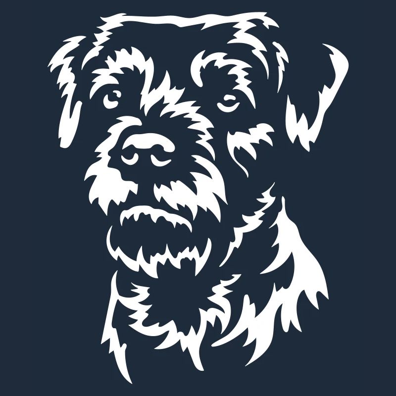 Border Terrier Kopf "Black Edition"