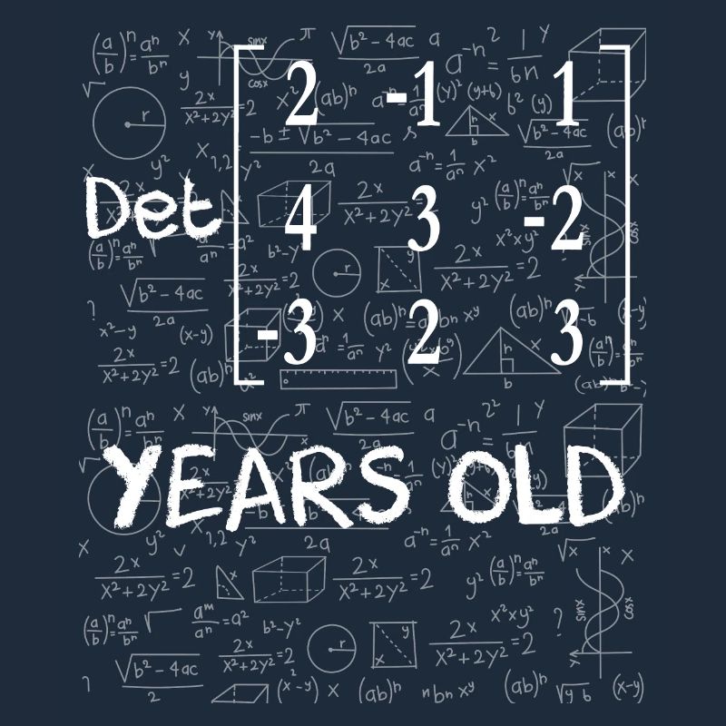 49th birthday 49 years matrix determinant