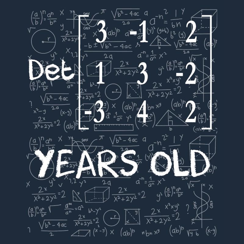64th birthday 64 years matrix determinant