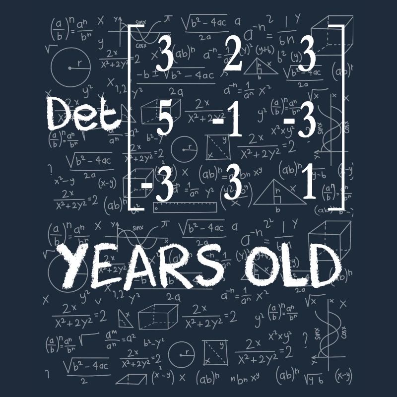 68th birthday 68 years matrix determinant