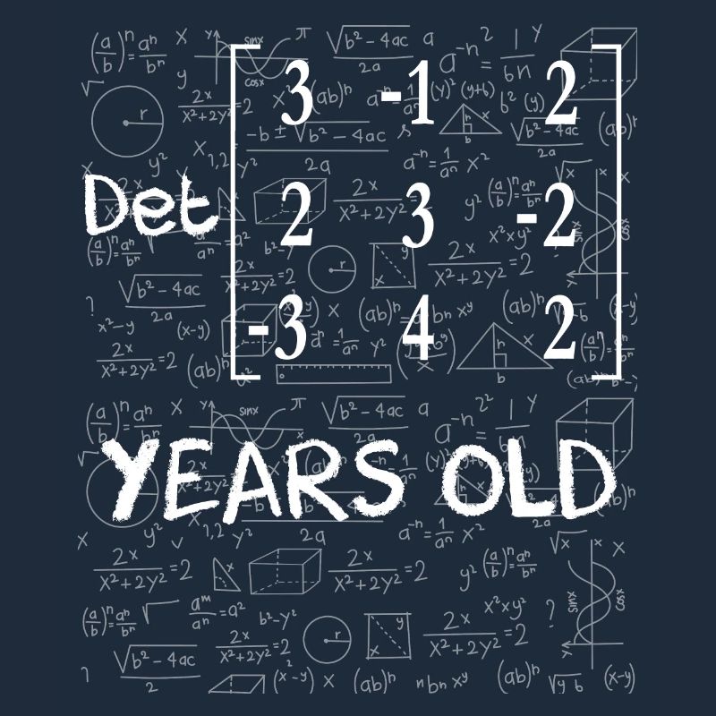 74th birthday 74 years matrix determinant