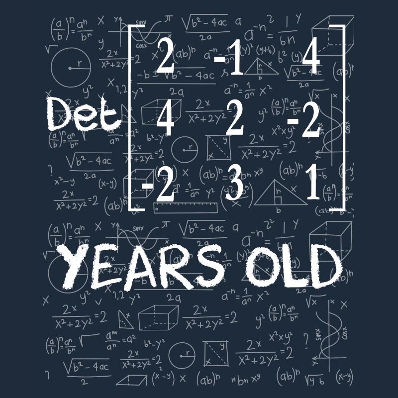 80th birthday 80 years matrix determinant