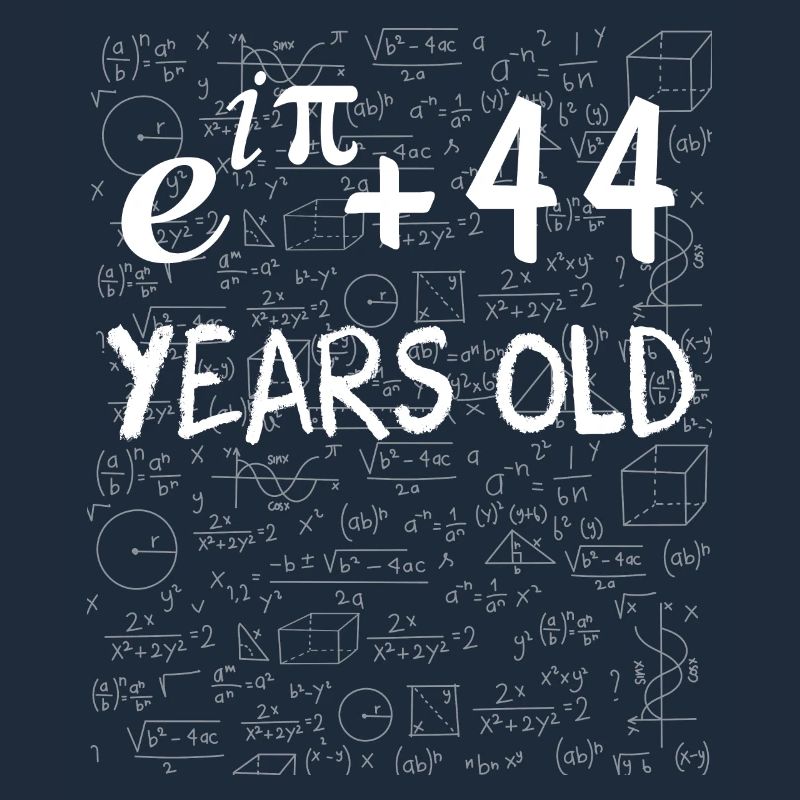 43rd Birthday 43 Years Euler Identity Math Gift