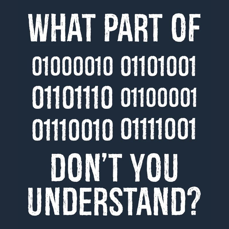 What Part of Binary Code Don't You Understand