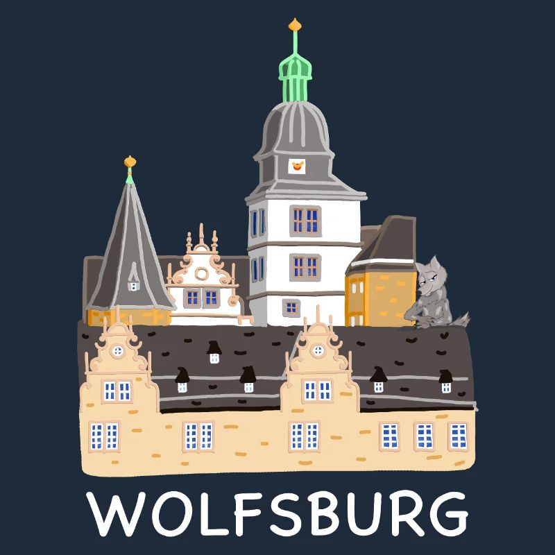 Wolfsburg, Castle, Germany, Hand Drawing