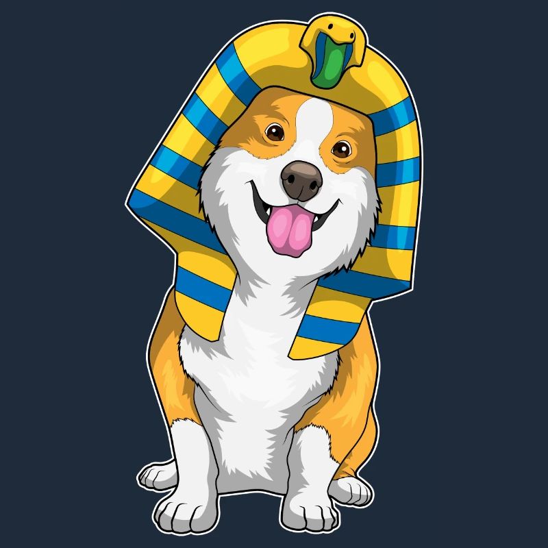 Corgi Halloween Pharaon