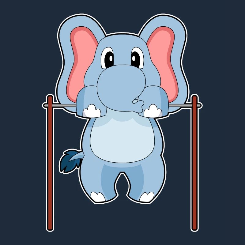Elephant Bodybuilder Pull-ups Bodybuilding