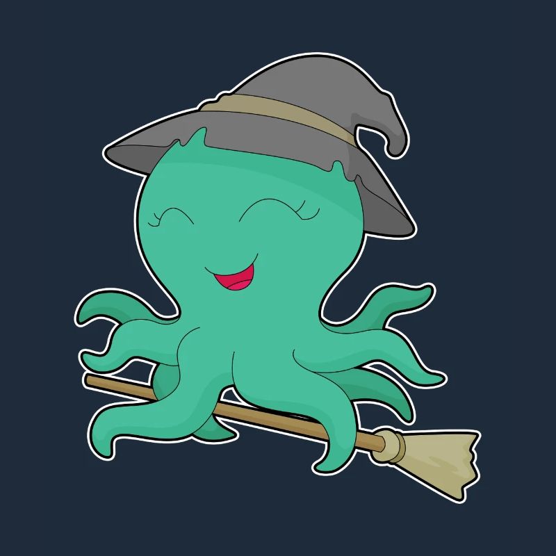 Octopus Halloween Witch
