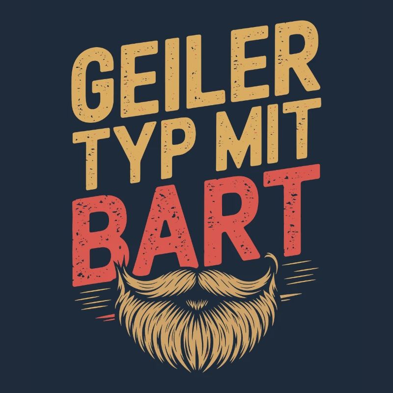 Geiler Typ Mit Bart Bartträger Barbier Vollbart