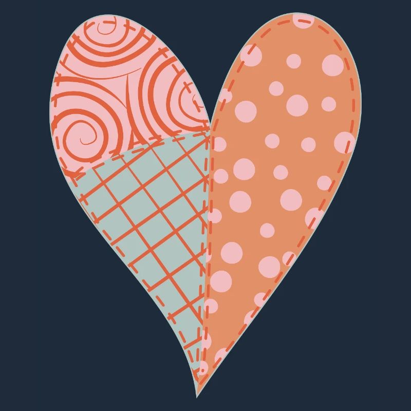 Patchwork Herz Nr. 4