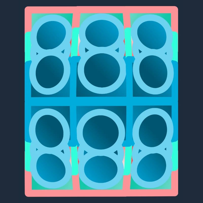 blue pattern, graphic art