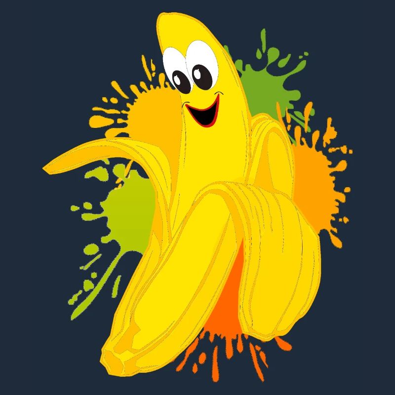 Explosion de couleur banane joyeuse