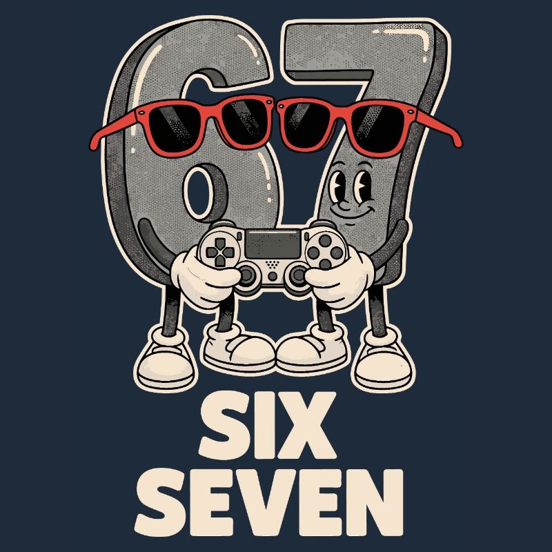 6 7 Sechs Sieben Meme Aura Points Gaming Süß 
