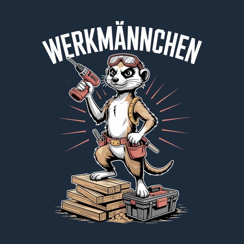 Erdmännchen Echter Heimwerker Mann Handwerker