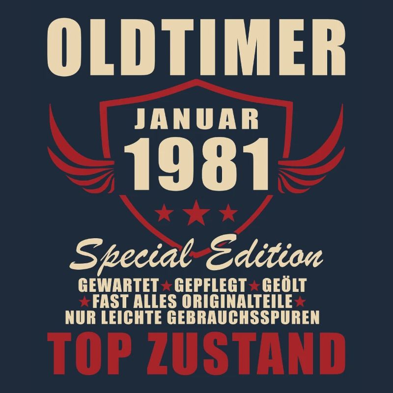 45. Geburtstag Geschenk Oldtimer Januar 1981