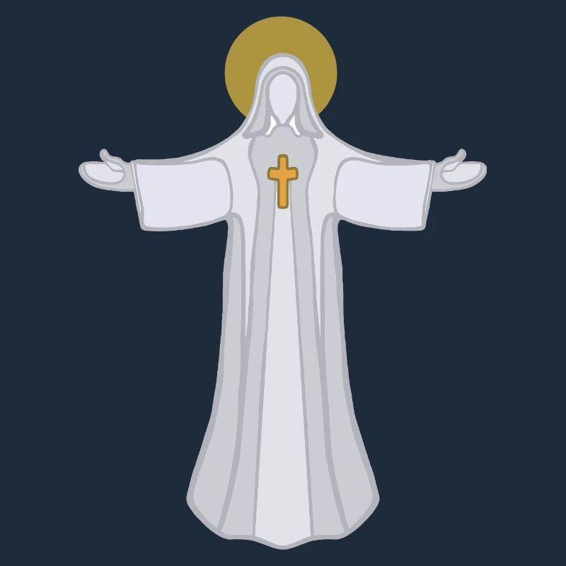 Saint Auréole Jésus à bras ouverts