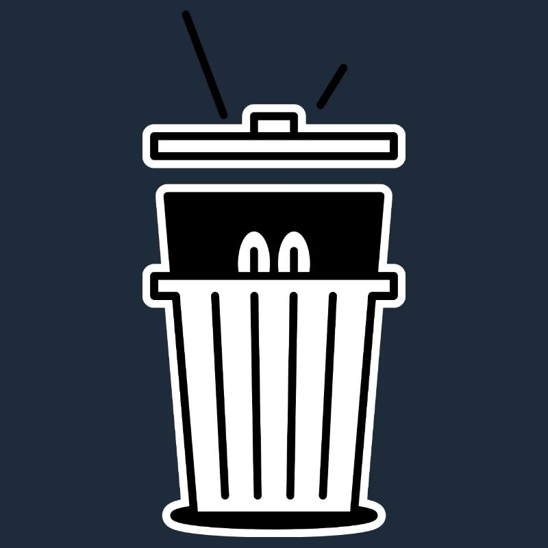 Thug Hiding In A Trash Can