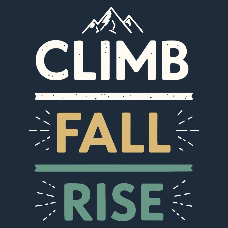 Climbs Falls Raises Mountain