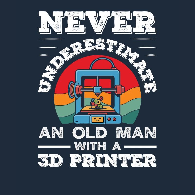 Never underestimate an old man 3D printer