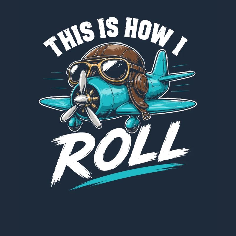 Propellerflugzeug Roll Spruch