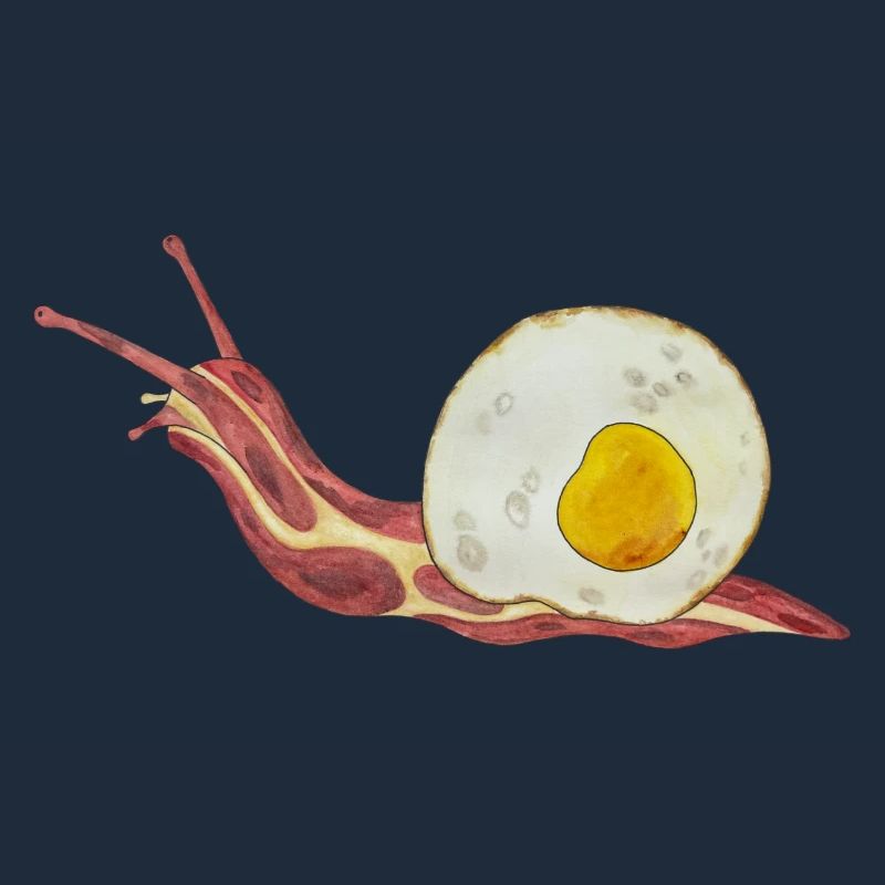 Baconschnecke Bacon and egg Spiegelei