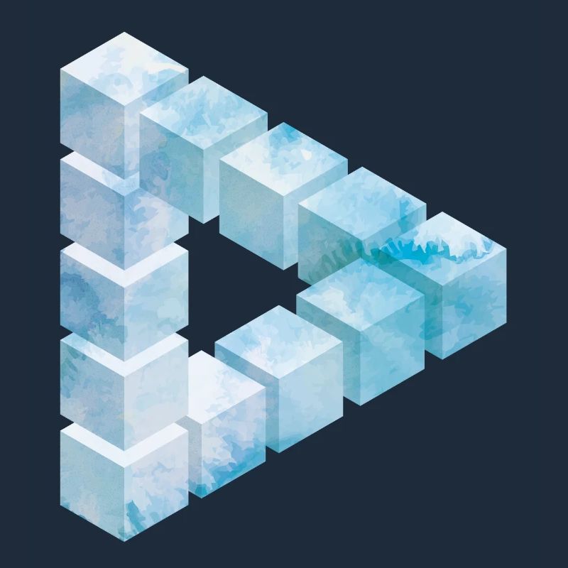 Eisblock Muster Design