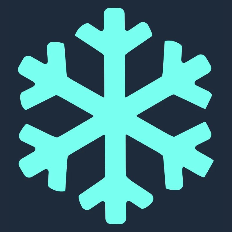 Eisblauer Schneekristall
