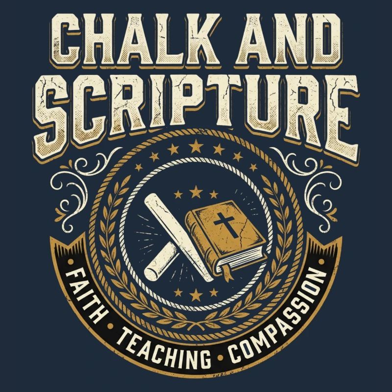 Chalk and Scripture Christian Teacher Jesus