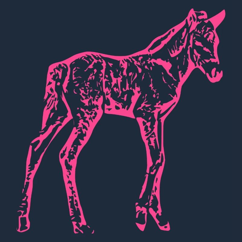 Pferd rosa pink