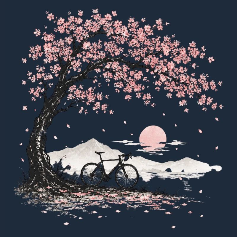 Cherry Blossom Cherry Tree Bicycle