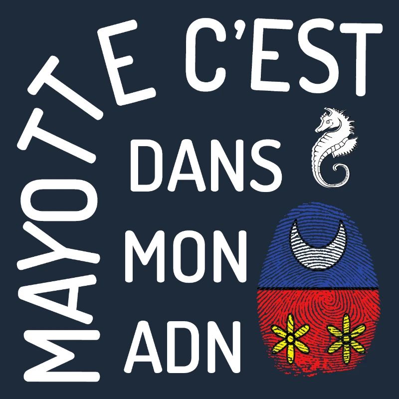 T SHIRT MAYOTTE C'EST DANS MON ADN