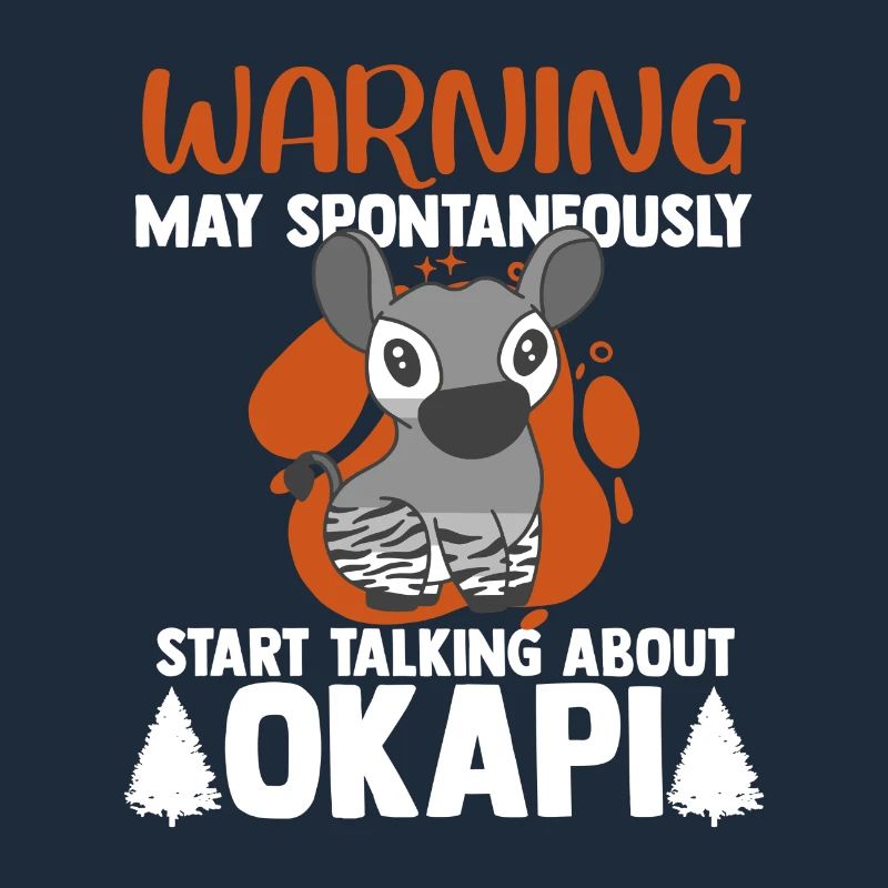 Okapi between forest and wilderness