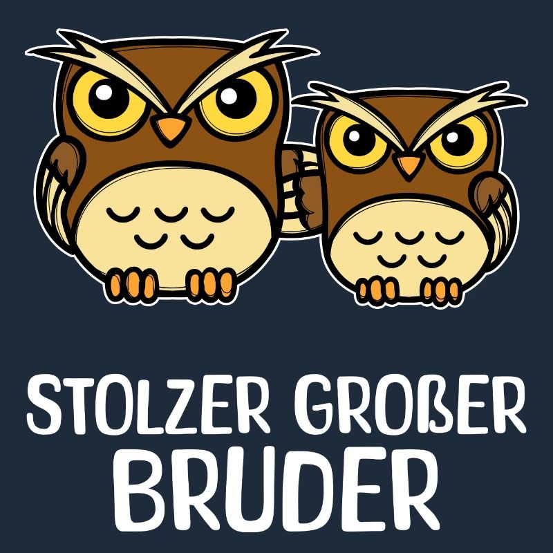 Bruderherz Eule Stolzer Großer Bruder Statement