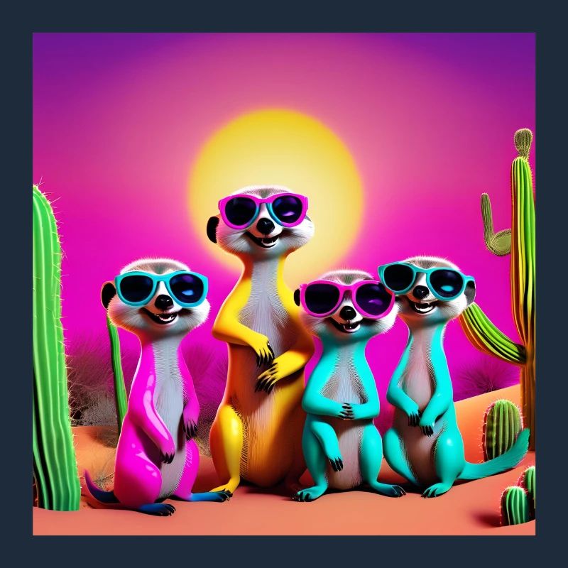 Erdmännchen, Erdmännchenfamilie, Erdmännchen-Humor