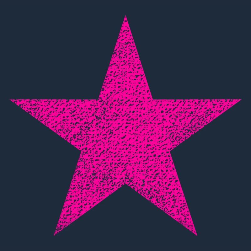 Pink star with texture
