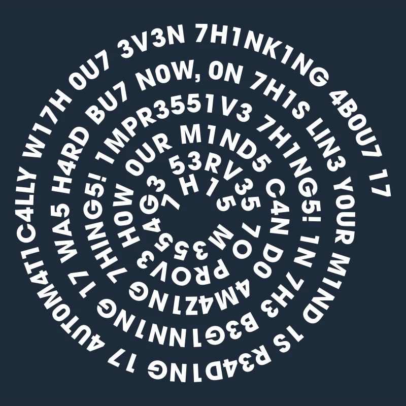 Leetspeak Spirale – Nerd Code 1337 Geek Design