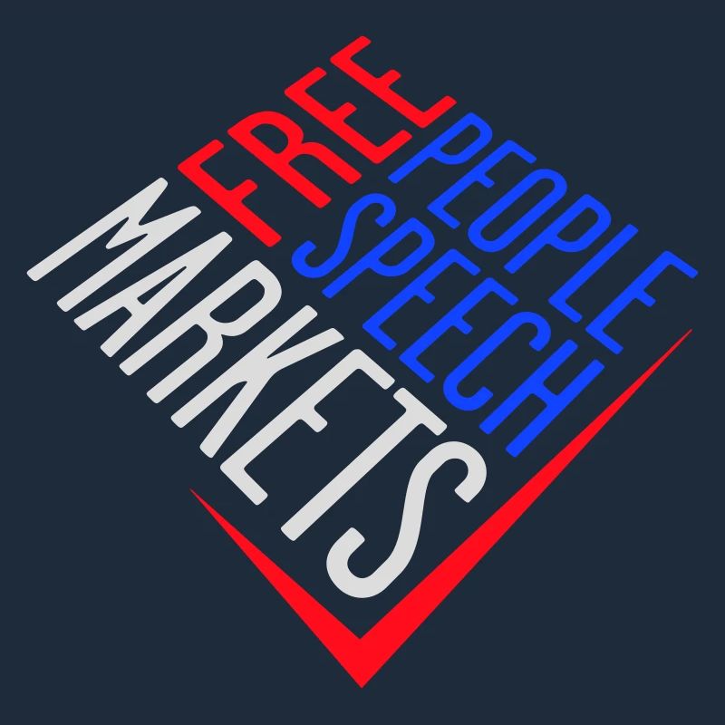 Marché de la liberté d’expression Peuple Libertarian Freedom Logo