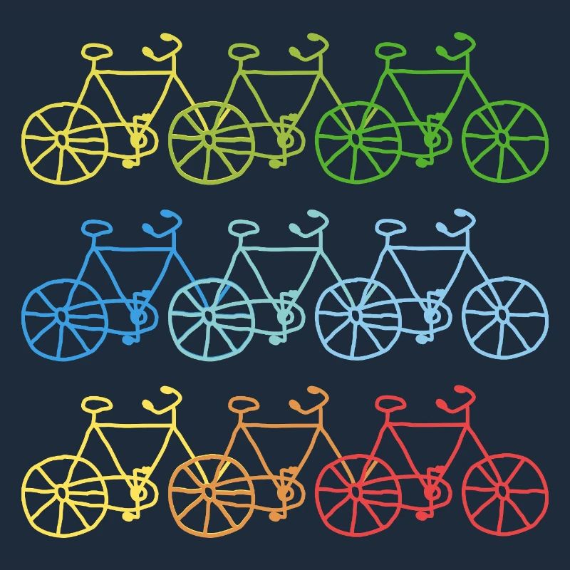 Cadeau de bicyclette coloré