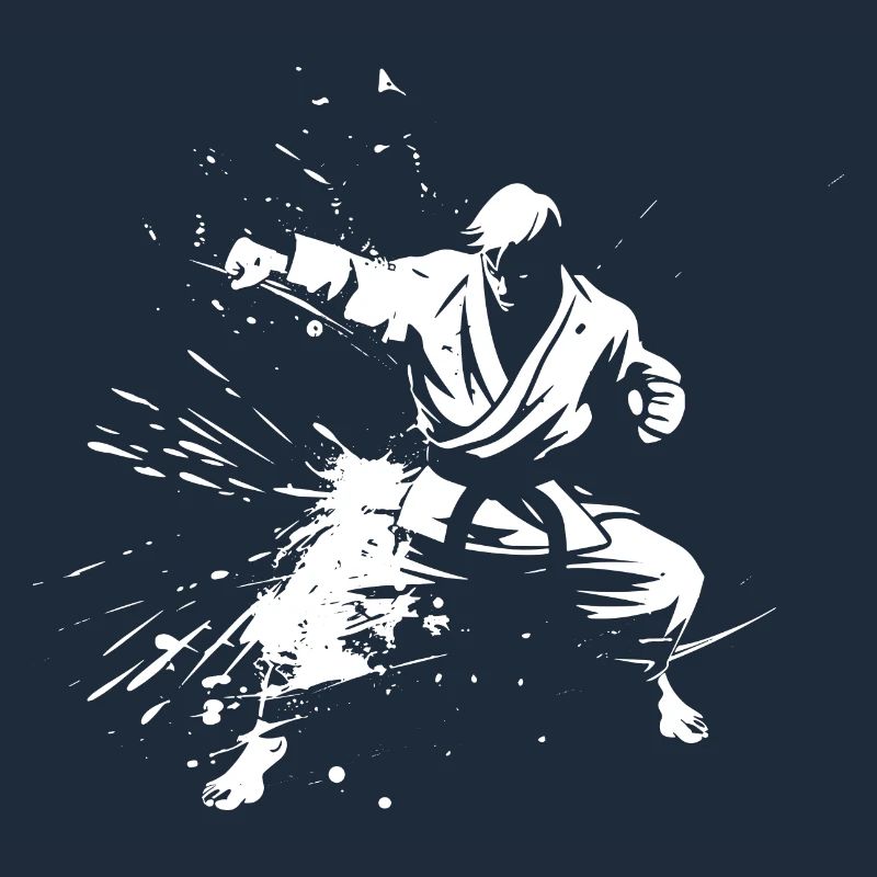 Dessin de garçon de karaté