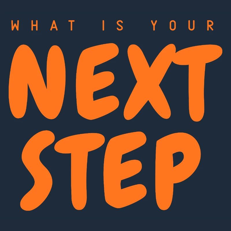 Next Step Orange Font, Next Step