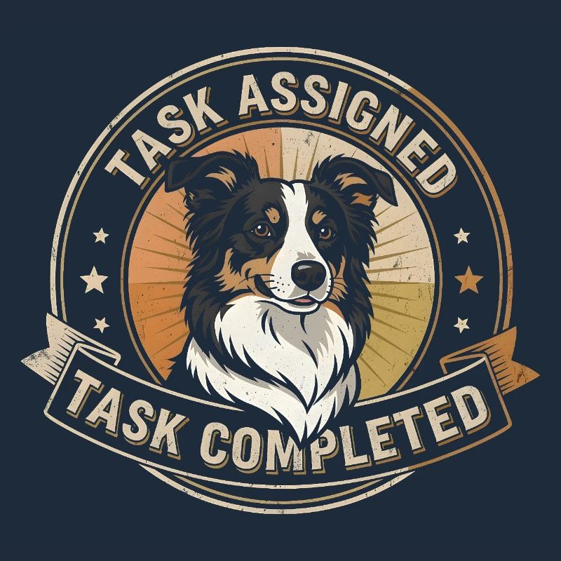 Task completed | Border Collie Badge