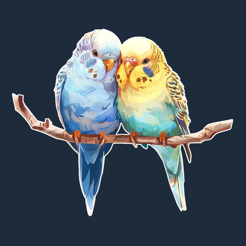 Budgie pair