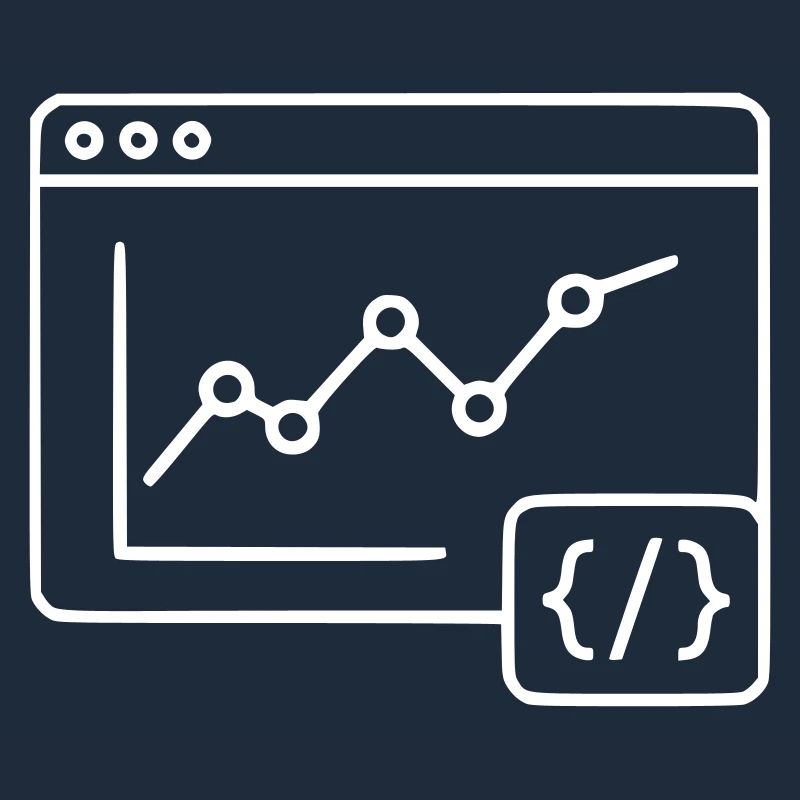 Web Analyse Chart Coding Browser Vektor
