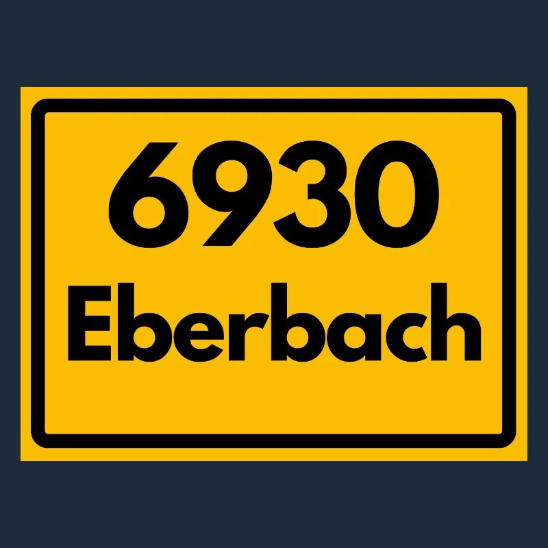 ANCIEN CODE POSTAL RETRO 6930 EBERBACH HEIMAT