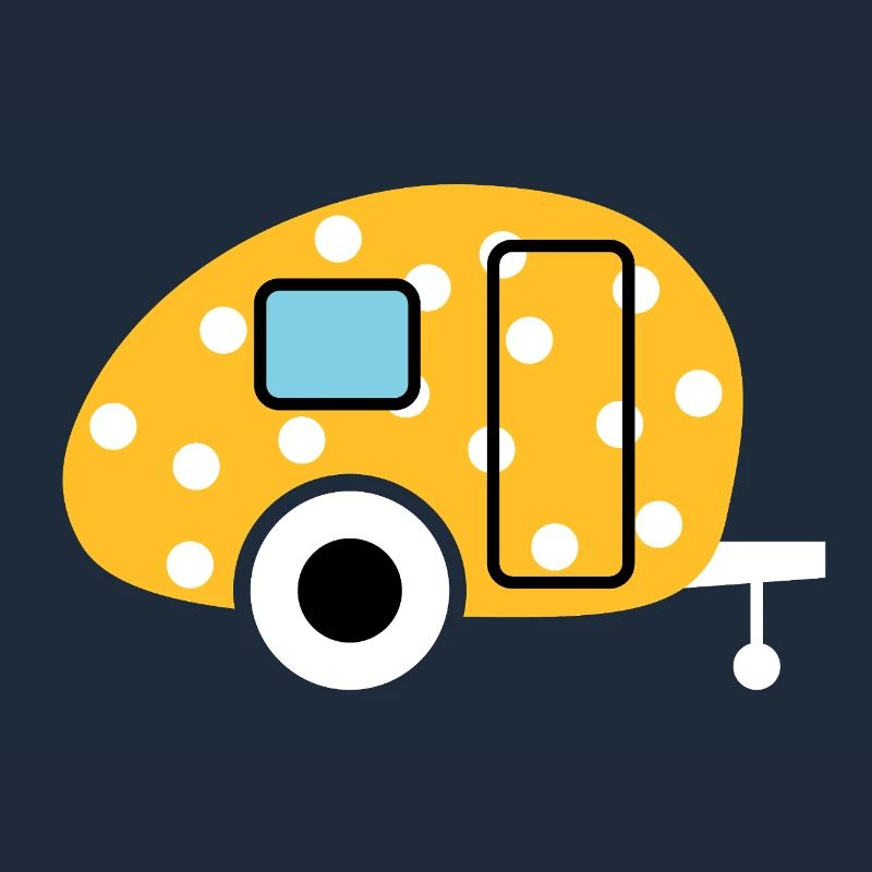 Caravan Egg Points Caravan Dots Camper Camping