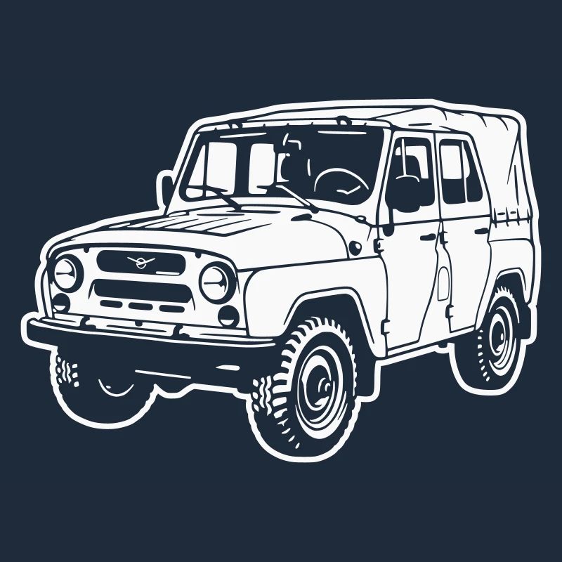 UAZ off-road vehicle (difference image)
