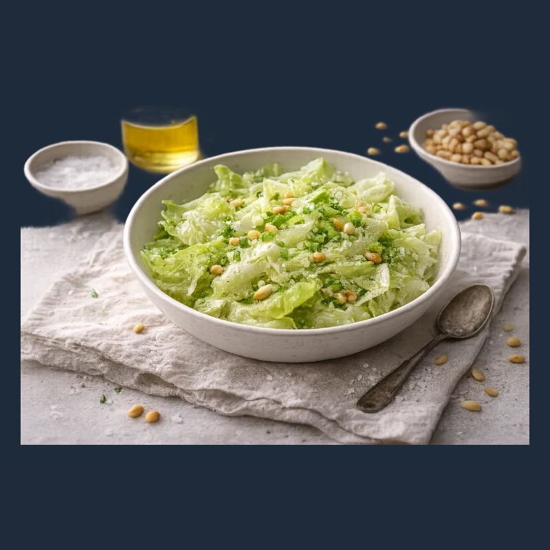 Salad with pine nuts