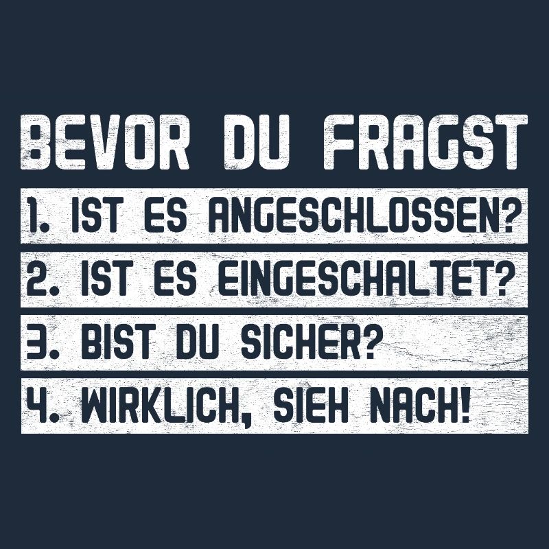 Computer BEVOR DU FRAGST 1.IST ES ANGESCHLOSSEN?
