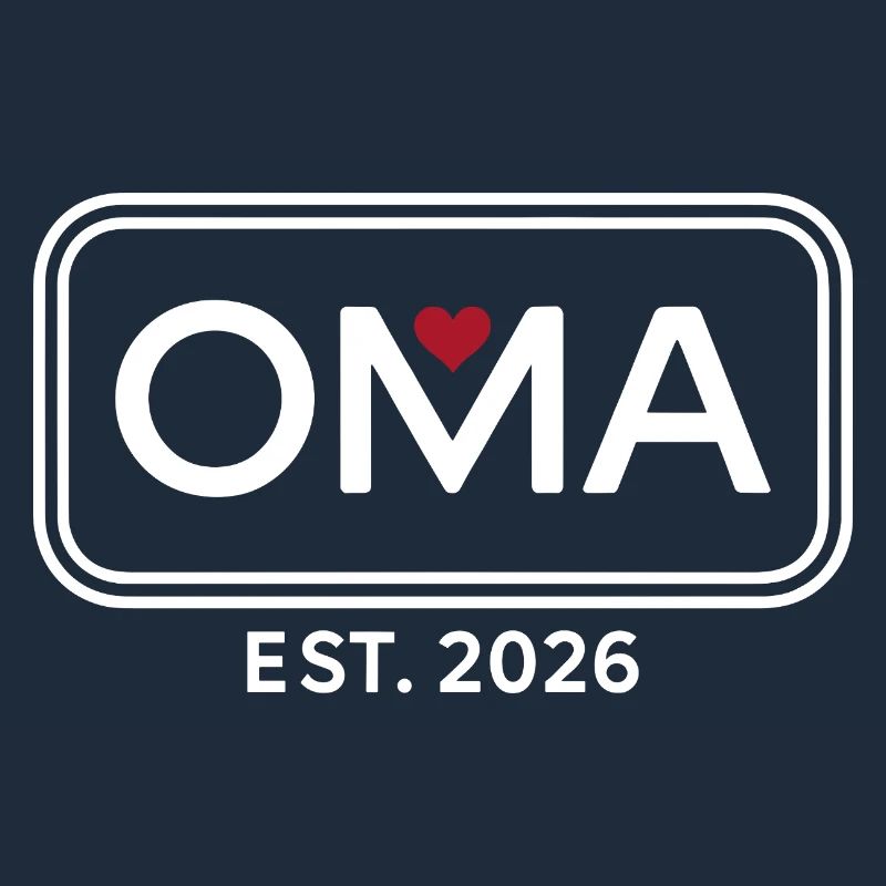 OMA EST. 2026 Stolze Großmutter Ankündigung